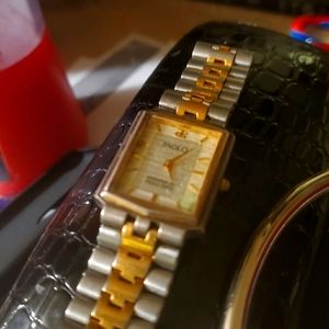 Paolo gucci unisex gold and silver watch
